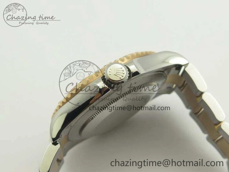 Yacht-Master 116622 JF 1:1 Best Edition Black Dial On SS RG Bracelet SA3135