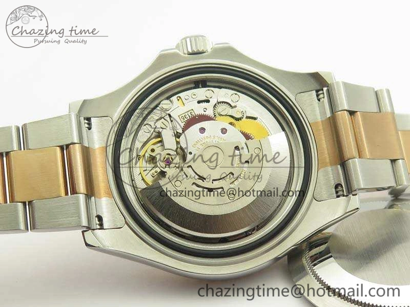 Yacht-Master 116622 JF 1:1 Best Edition Black Dial On SS RG Bracelet SA3135