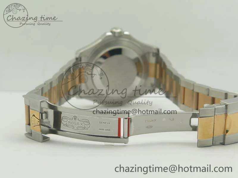 Yacht-Master 116622 JF 1:1 Best Edition Black Dial On SS RG Bracelet SA3135