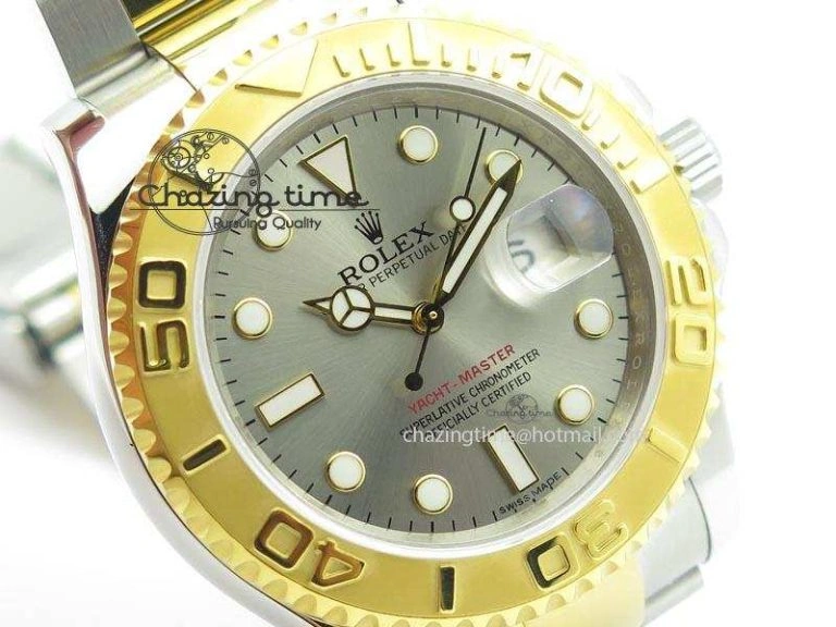 Yacht-Master 116622 JF Best Edition SS YG Gray Dial On Bracelet A2836