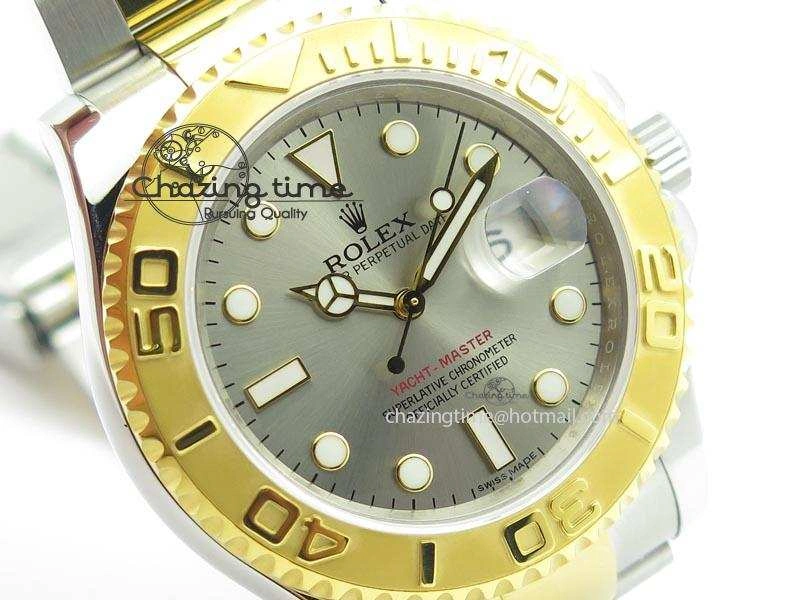Yacht-Master 116622 JF Best Edition SS YG Gray Dial On Bracelet A2836