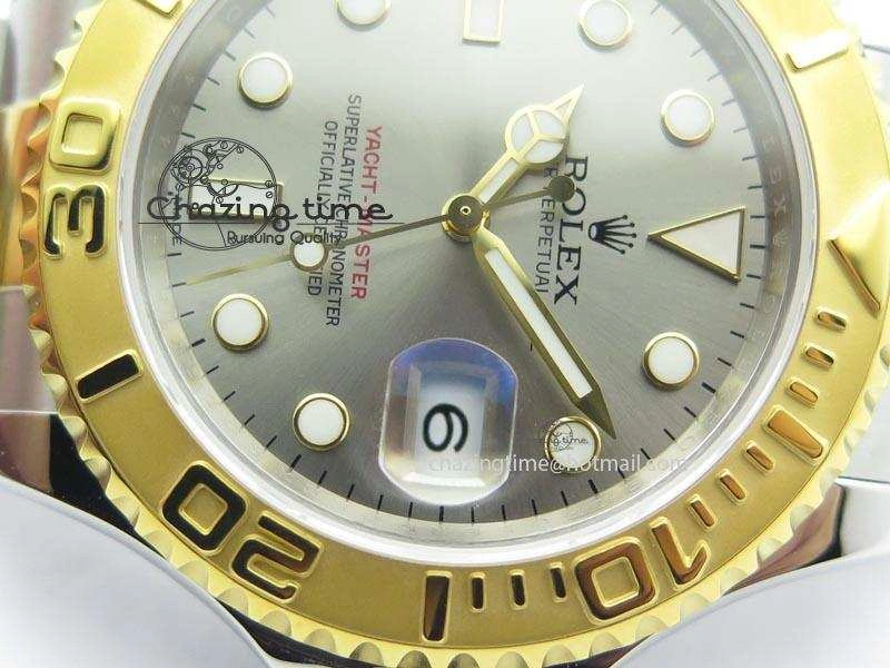 Yacht-Master 116622 JF Best Edition SS YG Gray Dial On Bracelet A2836