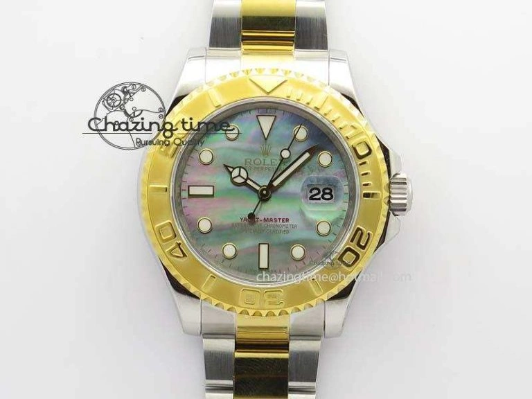 Yacht-Master 116622 JF Best Edition SS YG Gray MOP Dial On Bracelet A2836