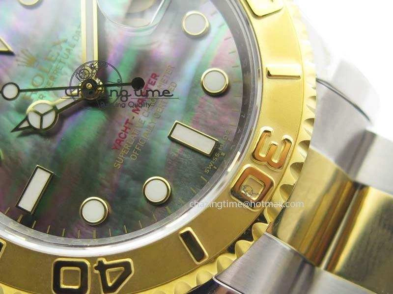Yacht-Master 116622 JF Best Edition SS YG Gray MOP Dial On Bracelet A2836