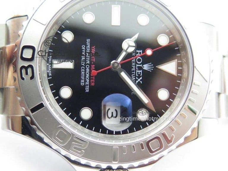 Yacht-Master 116622 Noob Best Edition Black Dial On SS Bracelet A2824