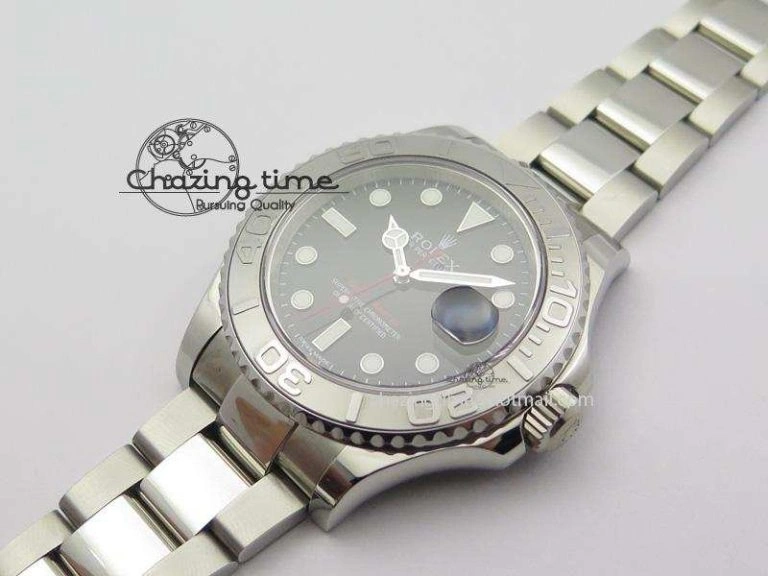 Yacht-Master 116622 Noob Best Edition Black Dial On SS Bracelet A2824