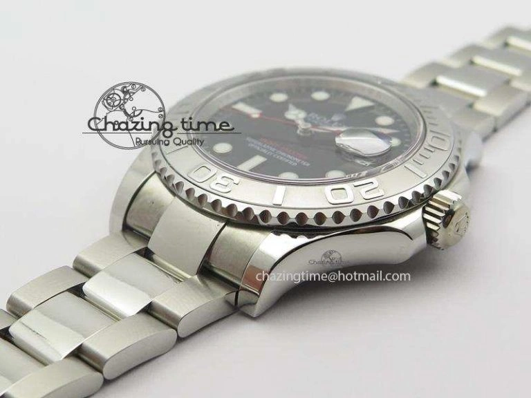Yacht-Master 116622 Noob Best Edition Black Dial On SS Bracelet A2824