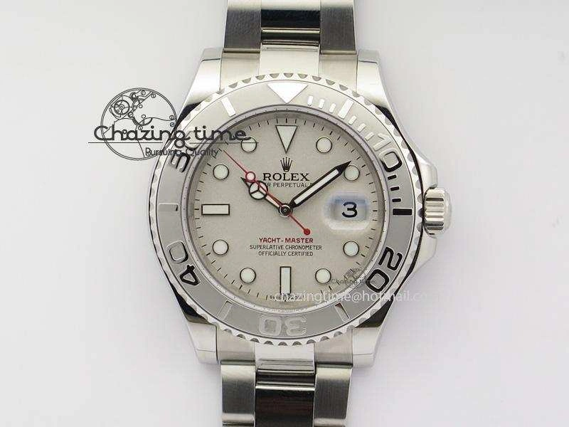 Yacht-Master 116622 Noob Best Edition Silver Dial On SS Bracelet A2824