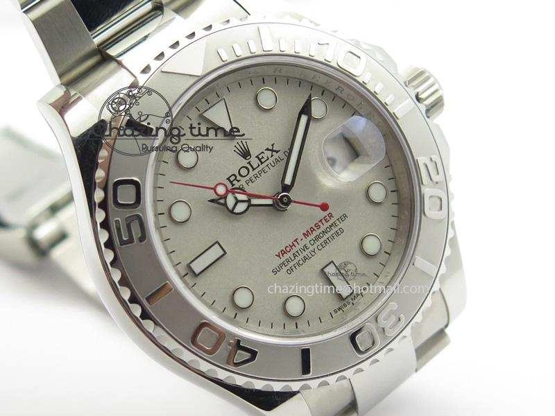 Yacht-Master 116622 Noob Best Edition Silver Dial On SS Bracelet A2824
