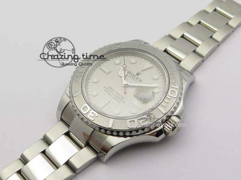 Yacht-Master 116622 Noob Best Edition Silver Dial On SS Bracelet A2824