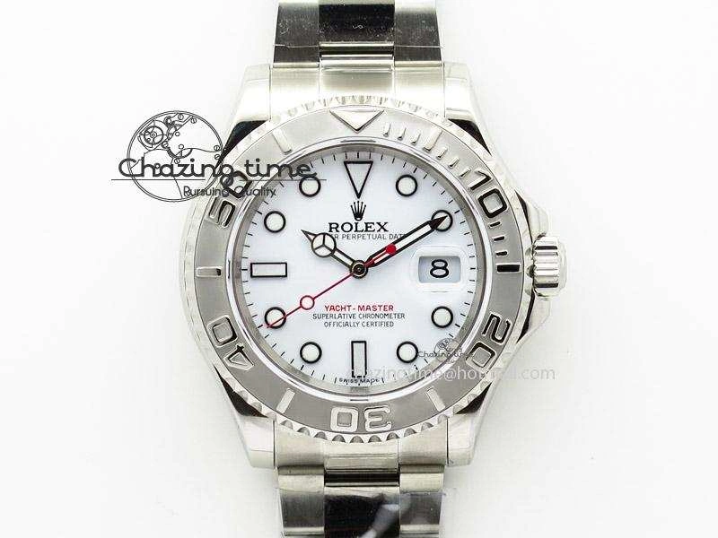 Yacht-Master 116622 White Dial JF Best Edition On SS Bracelet SA3135 V2