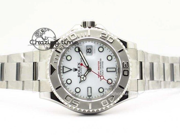 Yacht-Master 116622 White Dial JF Best Edition On SS Bracelet SA3135 V2