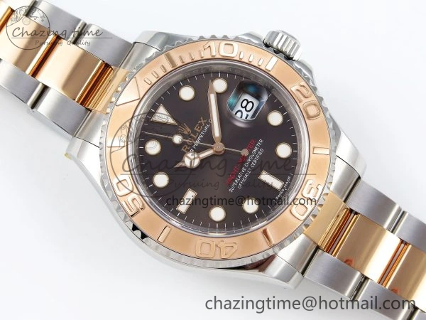 Yacht-Master 116623 904L Steel VSF 1:1 Best Edition Brown Dial on SS RG Bracelet VS3135