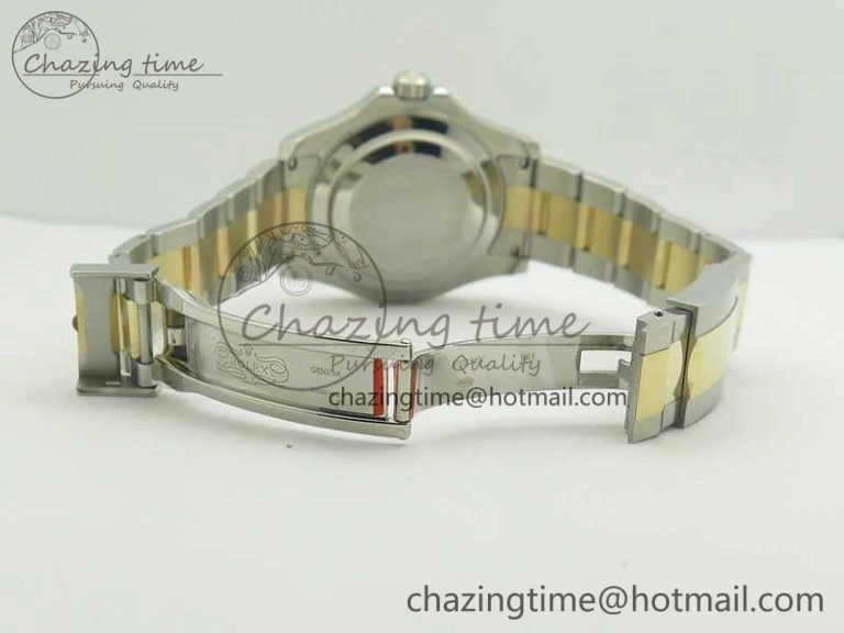Yacht-Master 116655 3AF Best Edition YG Wrapped Gold Dial On SS YG Bracelet A2824