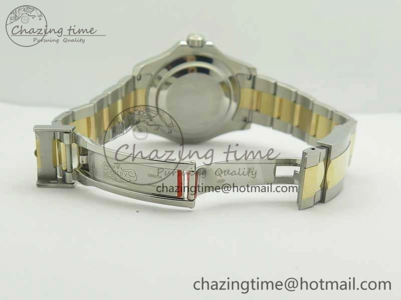 Yacht-Master 116655 3AF Best Edition YG Wrapped Gold Dial On SS YG Bracelet A2824