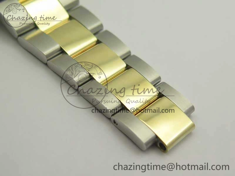 Yacht-Master 116655 3AF Best Edition YG Wrapped Gold Dial On SS YG Bracelet A2824