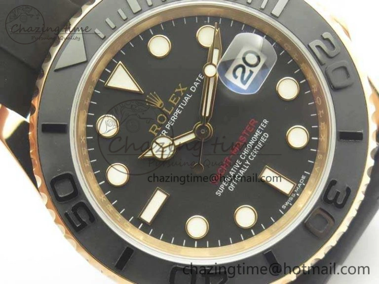 Yacht-Master 116655 ARF 1:1 Best Edition Ceramic Bezel On Oysterflex Rubber Strap SH3135