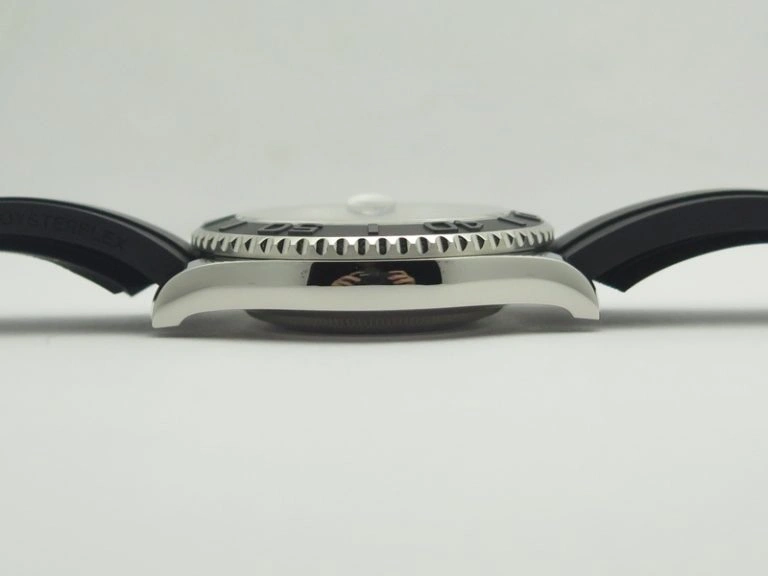 Yacht-Master 116655 ARF SS Custom Black Ceramic Bezel On Oysterflex Rubber Strap SH3135