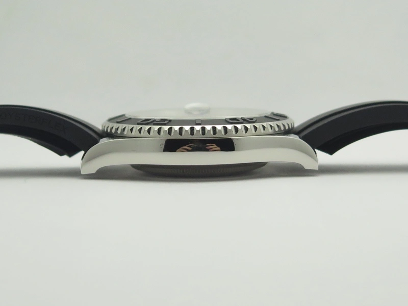 Yacht-Master 116655 ARF SS Custom Black Ceramic Bezel On Oysterflex Rubber Strap SH3135