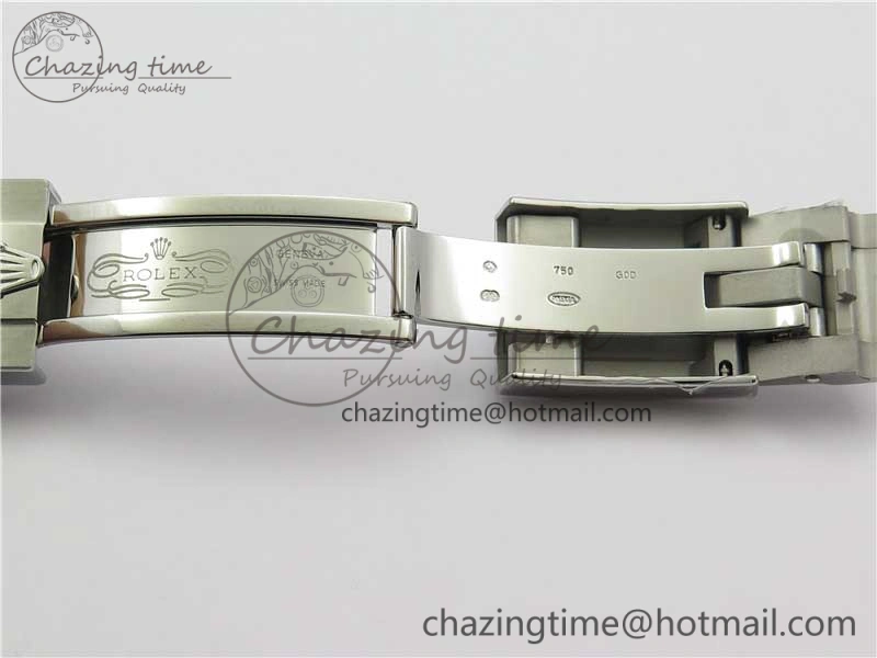 Yacht-Master 116655 ARF SS Custom Made Black Ceramic Bezel on Oysterflex Rubber Strap A2824