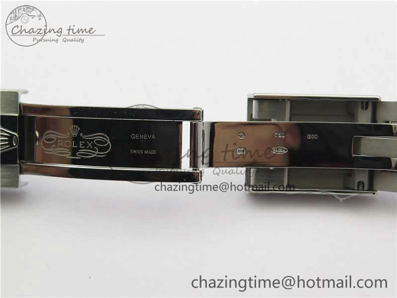 Yacht-Master 116655 ARF SS Custom Made Black Ceramic Bezel on Oysterflex Rubber Strap A2824