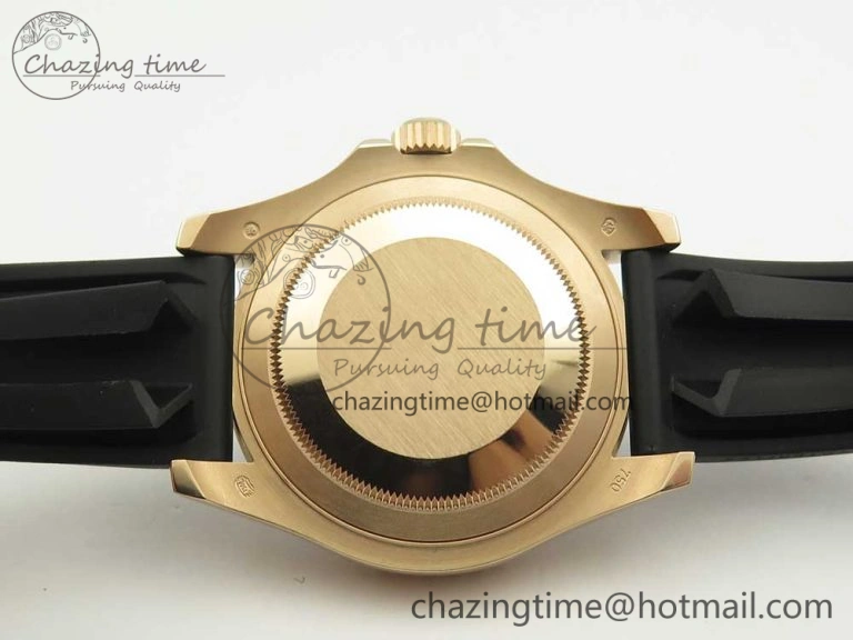 Yacht-Master 116655 DJF 1:1 Best Edition Black Ceramic Bezel on Oysterflex Rubber Strap A2836