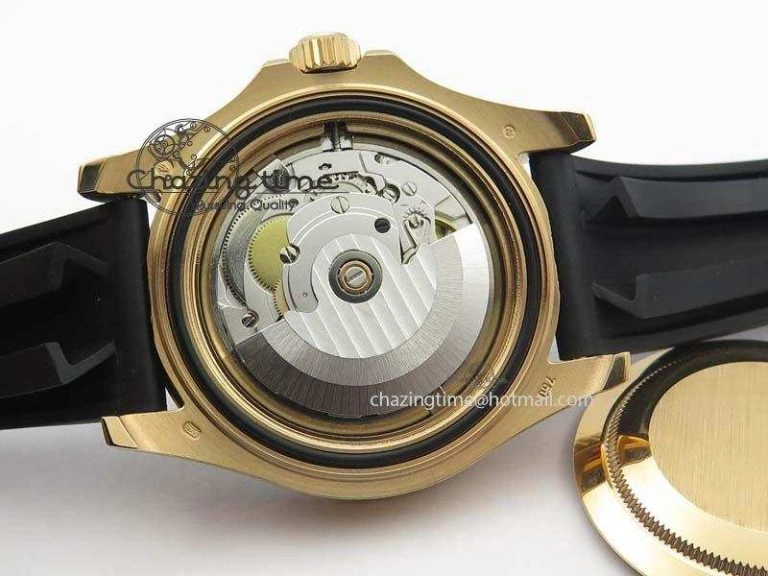 Yacht-Master 116655 JF 1:1 Best Edition Black Ceramic Bezel On Black Rubber Strap A2836 (Free Extra Strap)