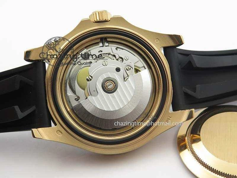 Yacht-Master 116655 JF 1:1 Best Edition Black Ceramic Bezel On Black Rubber Strap A2836 (Free Extra Strap)
