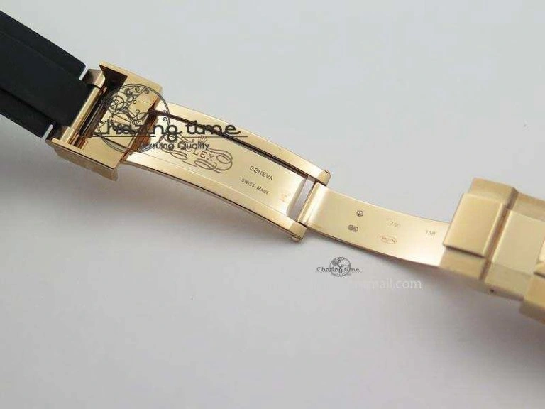 Yacht-Master 116655 Noob 1:1 Best Edition Black Ceramic Bezel On Black Rubber Strap A2836 (Free Extra Strap)