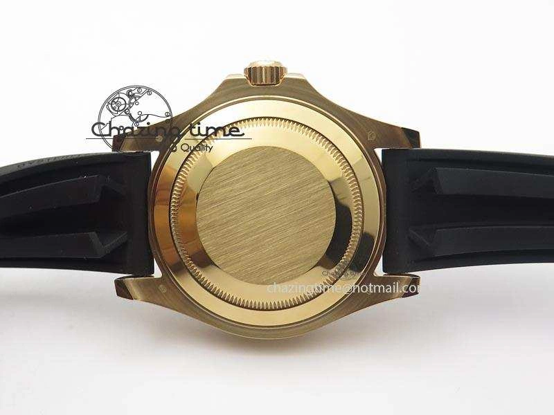 Yacht-Master 116655 RG JF 1:1 Best Edition Ceramic Bezel On Rubber Strap SA3135