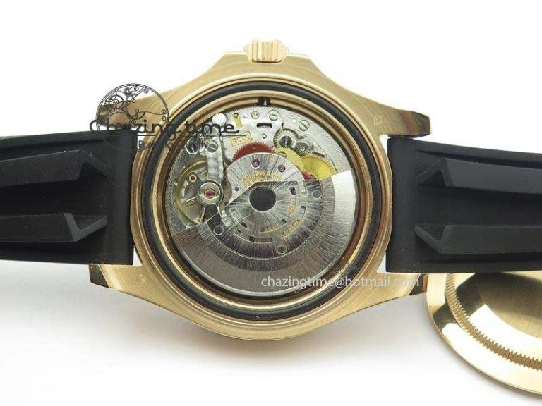 Yacht-Master 116655 RG JF 1:1 Best Edition Ceramic Bezel On Rubber Strap SA3135