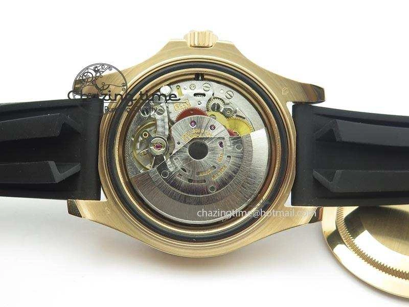 Yacht-Master 116655 RG JF 1:1 Best Edition Ceramic Bezel On Rubber Strap SA3135