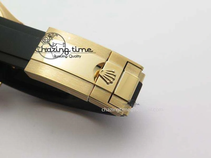 Yacht-Master 116655 RG JF 1:1 Best Edition Ceramic Bezel On Rubber Strap SA3135