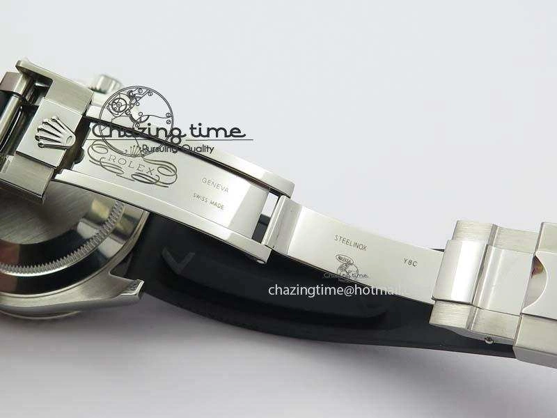Yacht-Master 116655 SS JF Best Edition Ceramic Bezel On Rubber Strap A2836