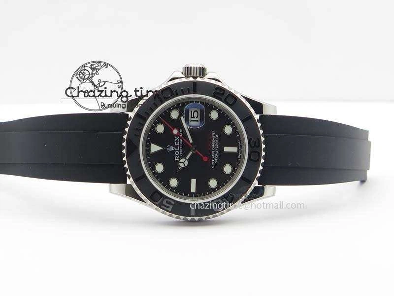 Yacht-Master 116655 SS JF Best Edition Ceramic Bezel On Rubber Strap SA3135