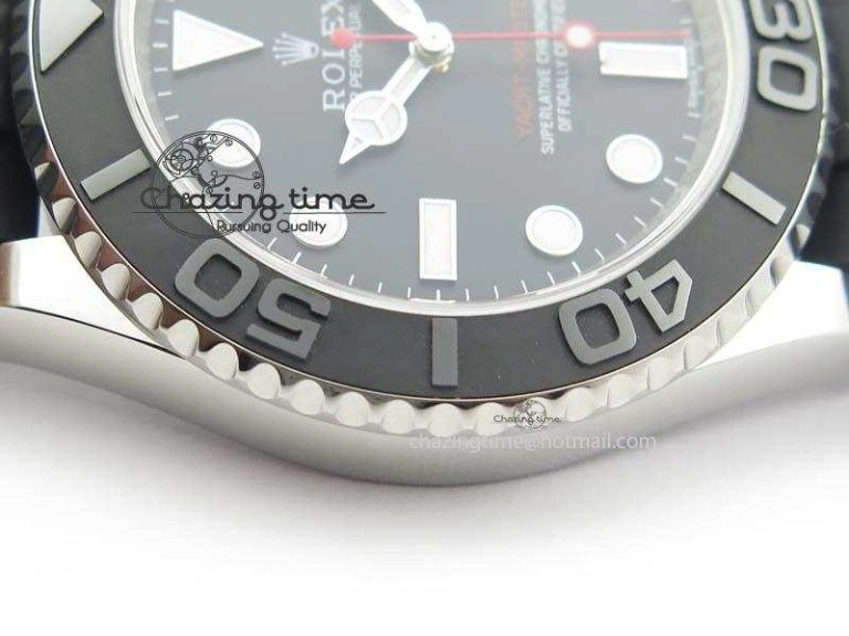 Yacht-Master 116655 SS JF Best Edition Ceramic Bezel On Rubber Strap SA3135