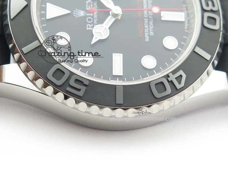 Yacht-Master 116655 SS JF Best Edition Ceramic Bezel On Rubber Strap SA3135