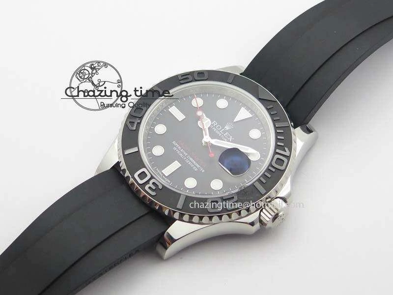 Yacht-Master 116655 SS JF Best Edition Ceramic Bezel On Rubber Strap SA3135