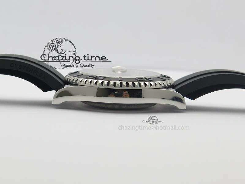 Yacht-Master 116655 SS JF Best Edition Ceramic Bezel On Rubber Strap SA3135