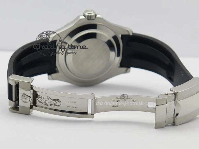 Yacht-Master 116655 SS JF Best Edition Ceramic Bezel On Rubber Strap SA3135