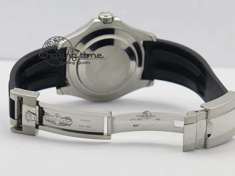Yacht-Master 116655 SS JF Best Edition Ceramic Bezel On Rubber Strap SA3135