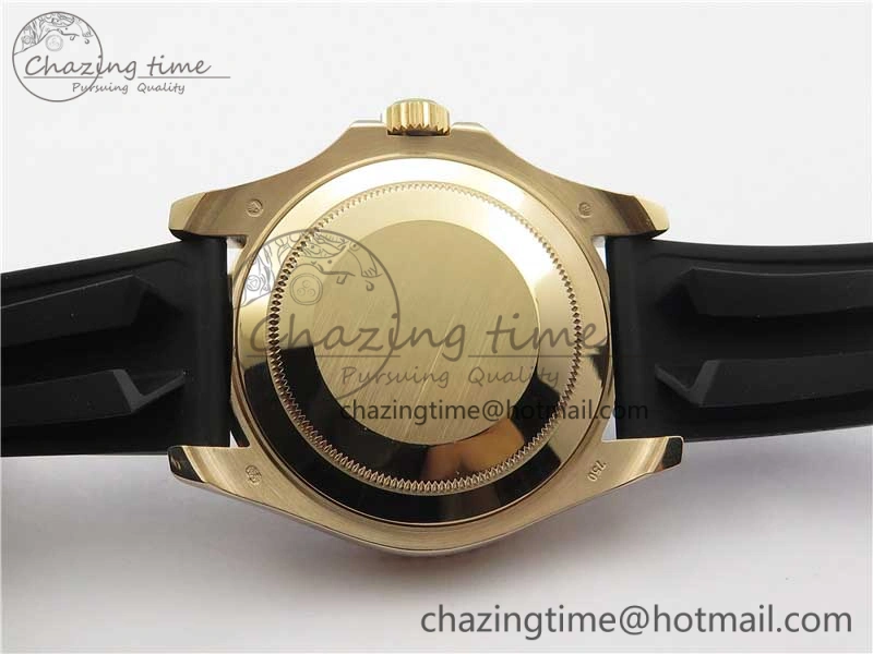 Yacht-Master 116655 UBF 1:1 Best Edition 3D Black Ceramic Bezel on Black Rubber Strap A2836(Free Extra Strap)