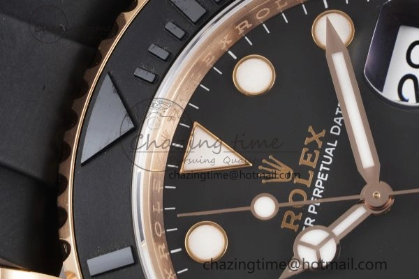Yacht-Master 116655 VSF 1:1 Best Edition Black Ceramic Bezel on Oysterflex Rubber Strap VS3135