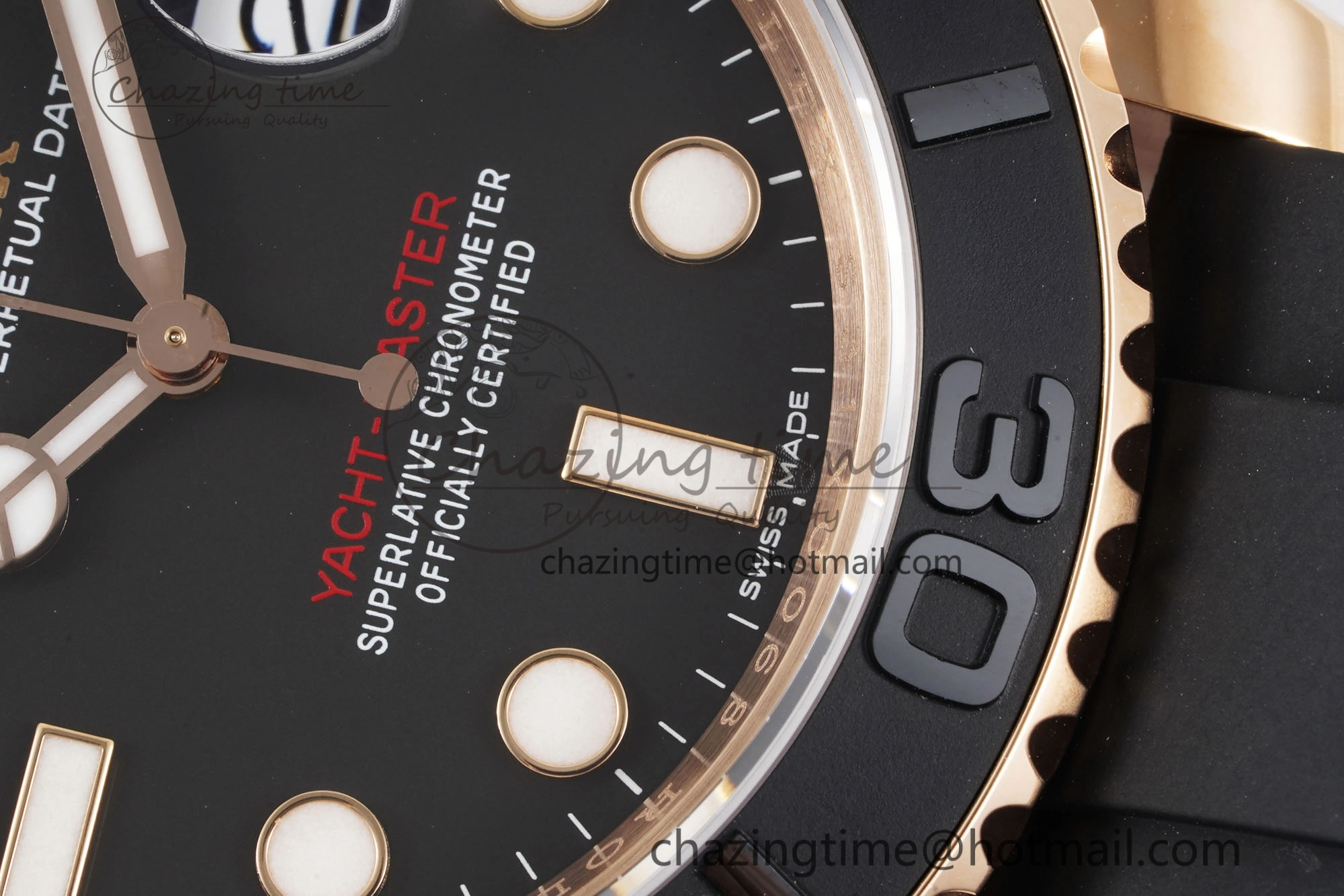 Yacht-Master 116655 VSF 1:1 Best Edition Black Ceramic Bezel on Oysterflex Rubber Strap VS3135