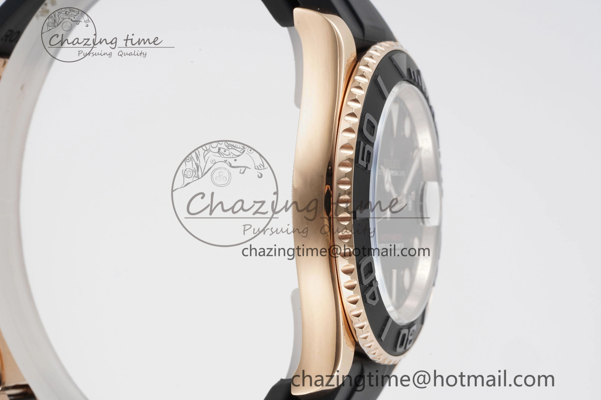 Yacht-Master 116655 VSF 1:1 Best Edition Black Ceramic Bezel on Oysterflex Rubber Strap VS3135