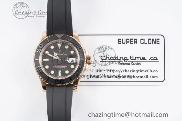 Yacht-Master 116655 VSF 1:1 Best Edition Black Ceramic Bezel on Oysterflex Rubber Strap VS3135