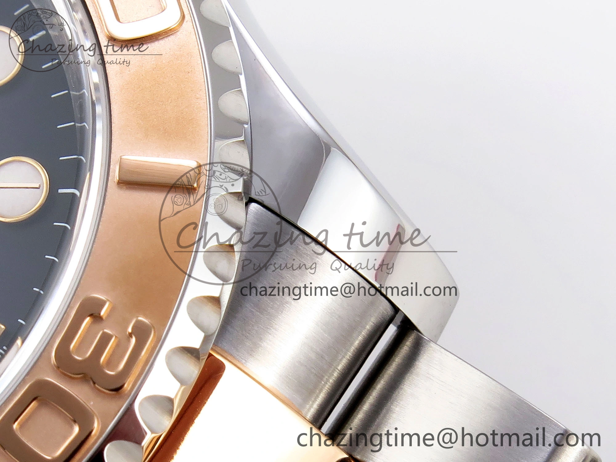 Yacht-Master 126621 SS RG 904L Steel VSF 1:1 Best Edition Black Dial on SS RG Bracelet VS3235
