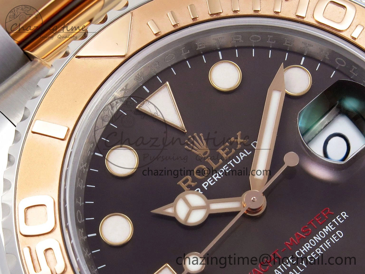 Yacht-Master 126621 SS RG 904L Steel VSF 1:1 Best Edition Brown Dial on SS RG Bracelet VS3235
