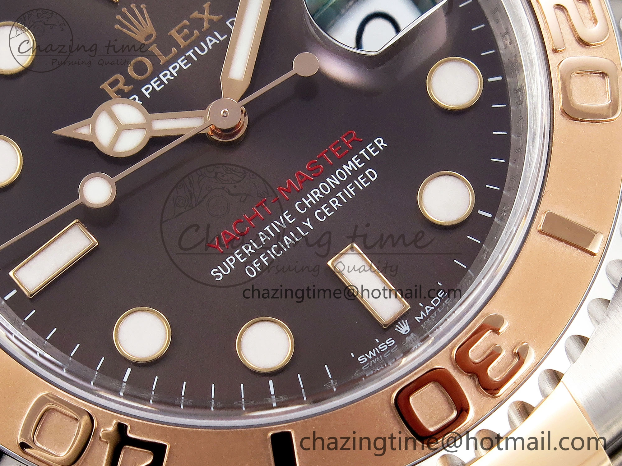 Yacht-Master 126621 SS RG 904L Steel VSF 1:1 Best Edition Brown Dial on SS RG Bracelet VS3235