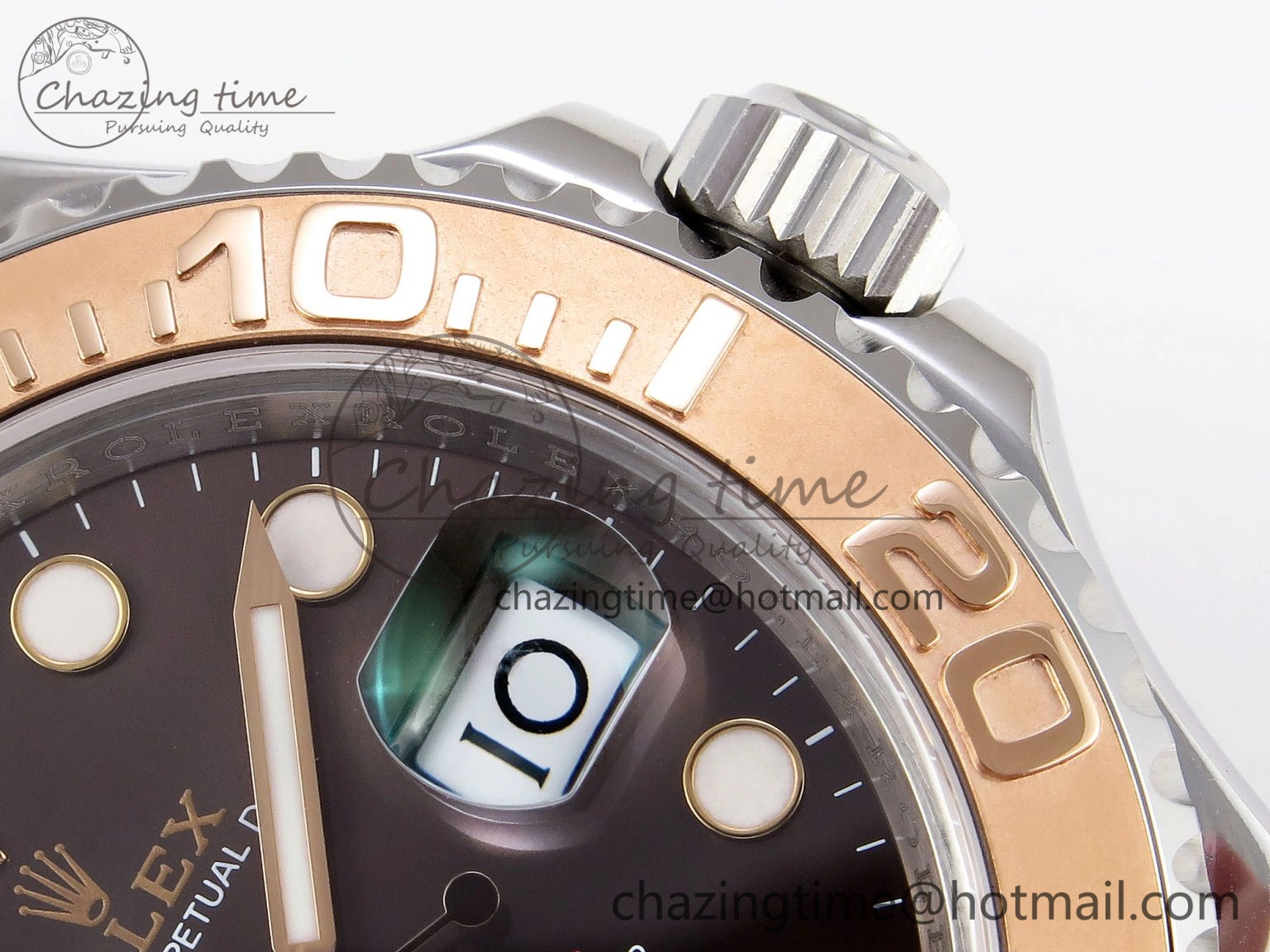 Yacht-Master 126621 SS RG 904L Steel VSF 1:1 Best Edition Brown Dial on SS RG Bracelet VS3235